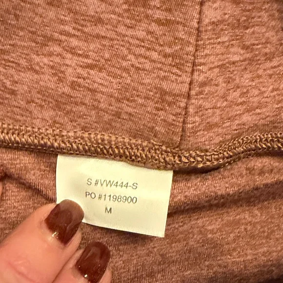 Vuori Rust Brown Fabric Detail - Picture 3 of 3